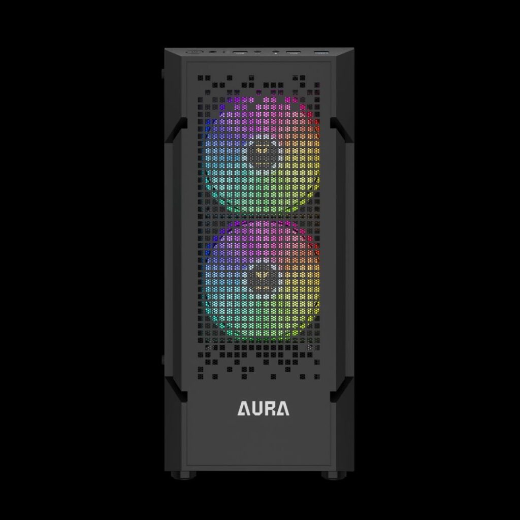Gamdias Aura GC7 ARGB Tempered Glass Black - Image 4