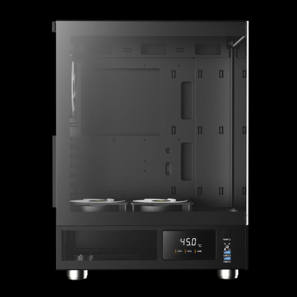 Gamdias Atlas E1 ARGB Tempered Glass Black - Image 5