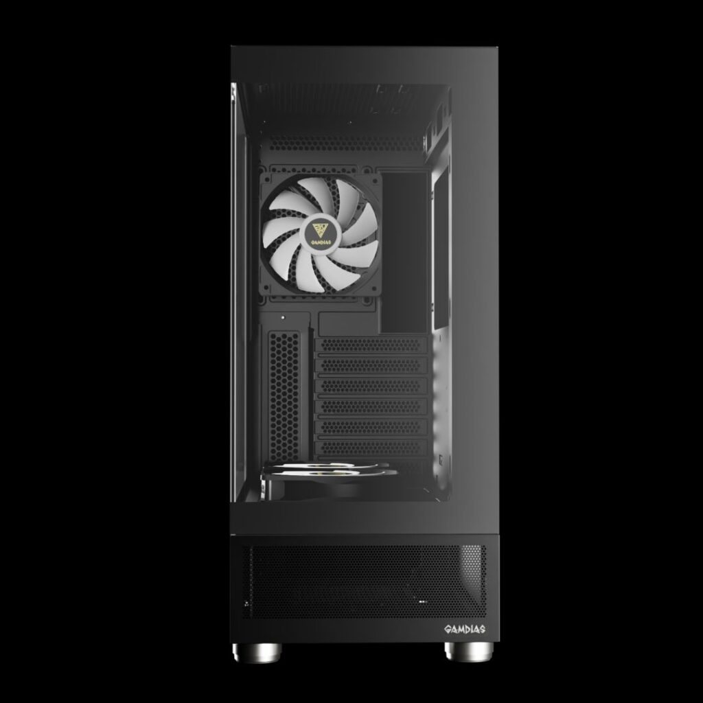Gamdias Atlas E1 ARGB Tempered Glass Black - Image 6
