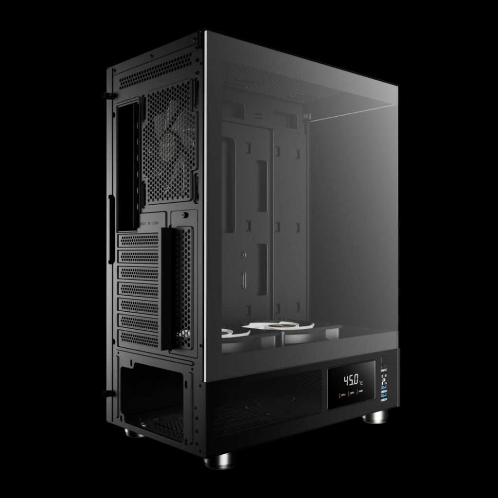 Gamdias Atlas E1 ARGB Tempered Glass Black - Image 8