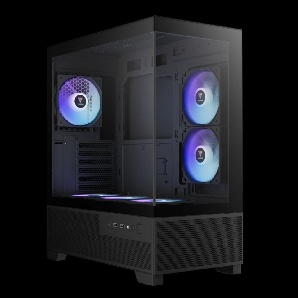 Gamdias Aura GC12 ARGB Tempered Glass Black - Image 2