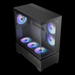 Gamdias Aura GC12 ARGB Tempered Glass Black - Image 3