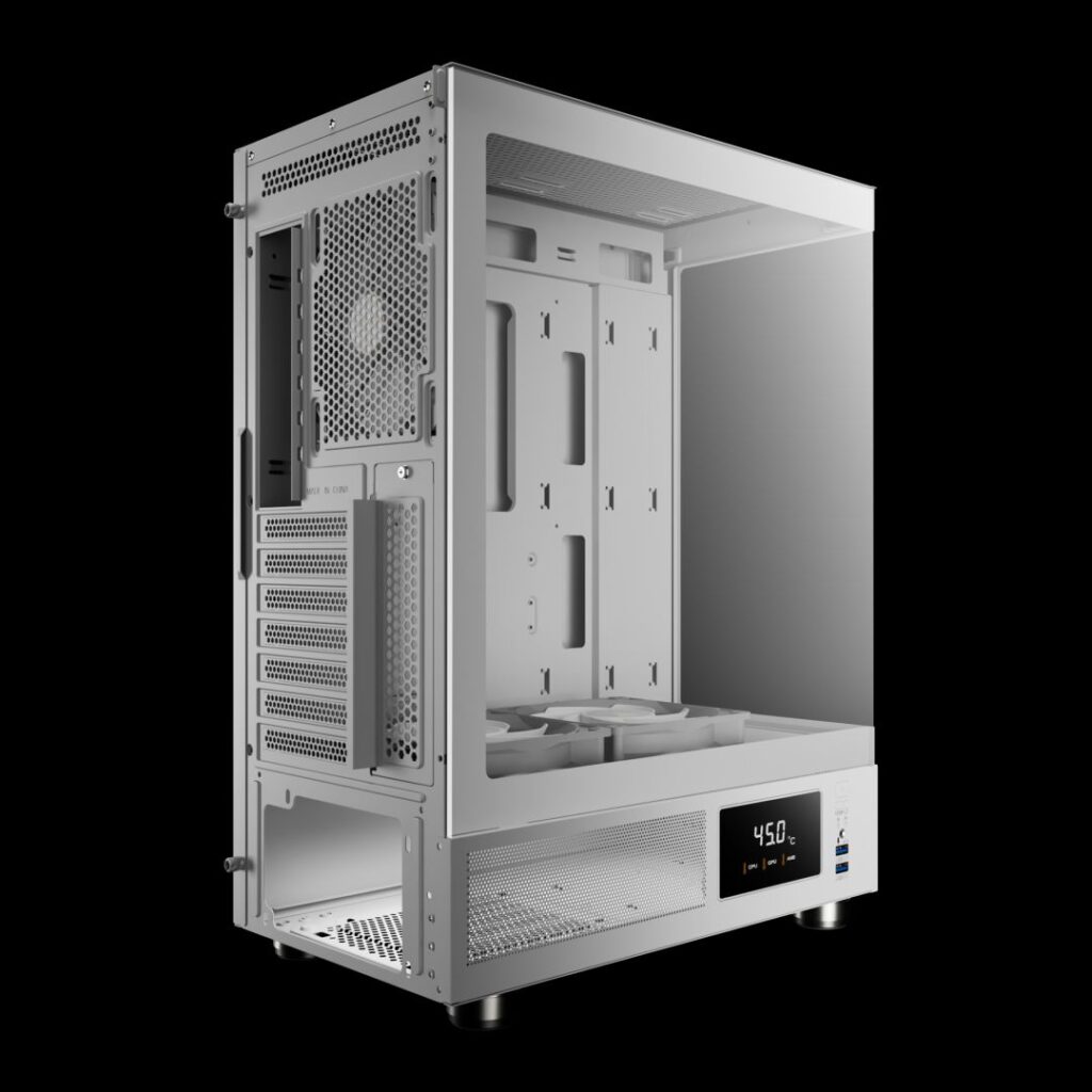 Gamdias Atlas E1 ARGB Tempered Glass White - Image 8