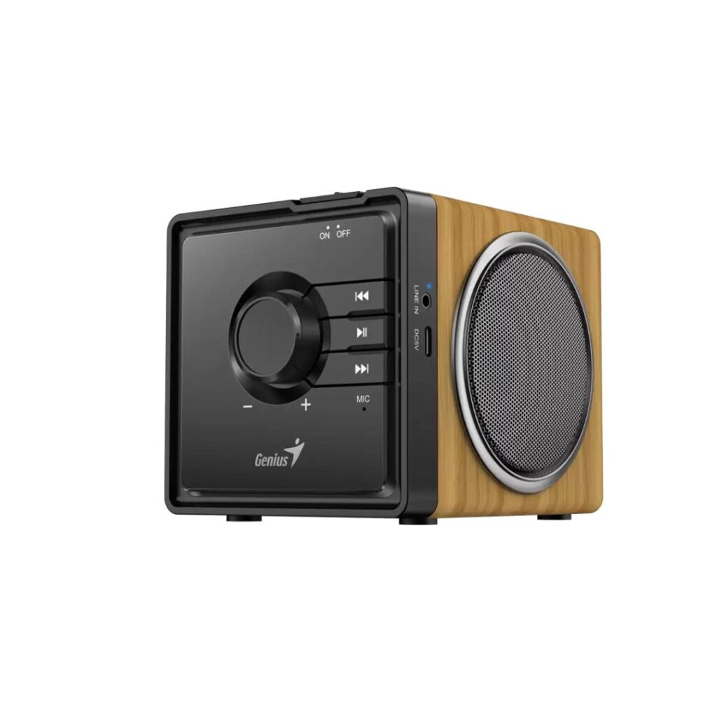 Genius SP-916BT Bluetooth Speaker Pine Wood - Image 2