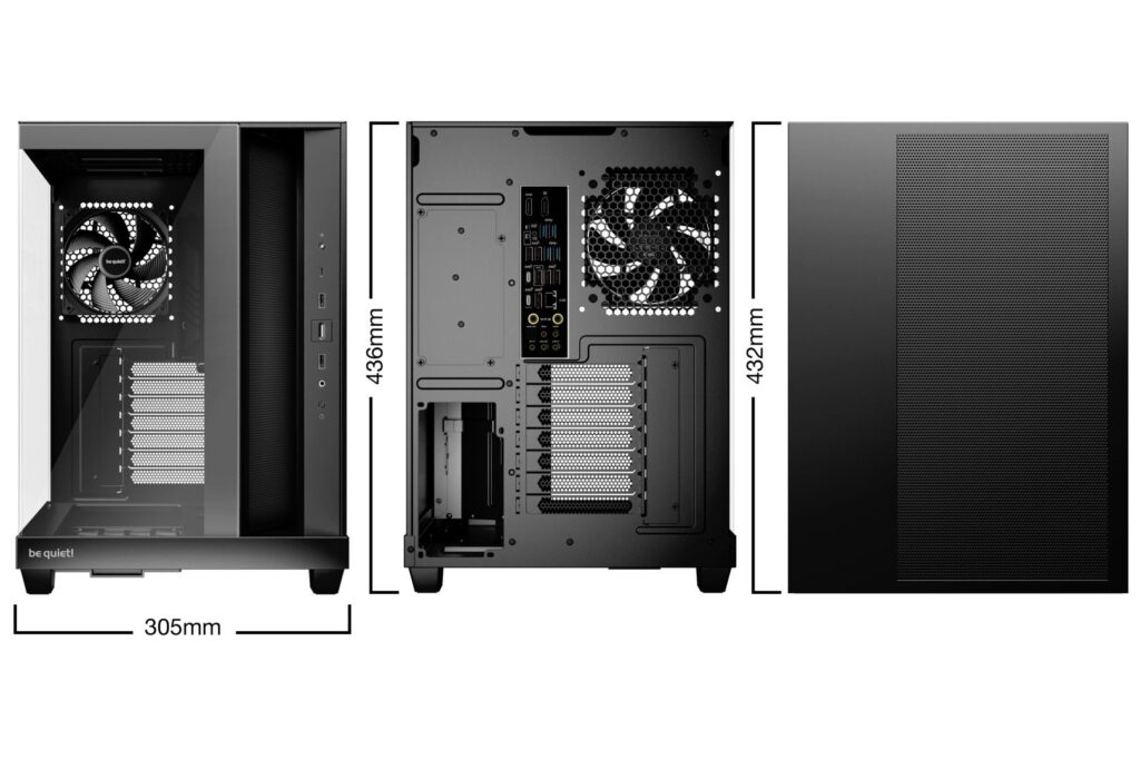 Be quiet! Light Base 500 Tempered Glass Black - Image 7