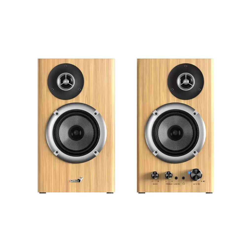 Genius SP-HF1812BT Bluetooth SpeakerPine Wood - Image 2