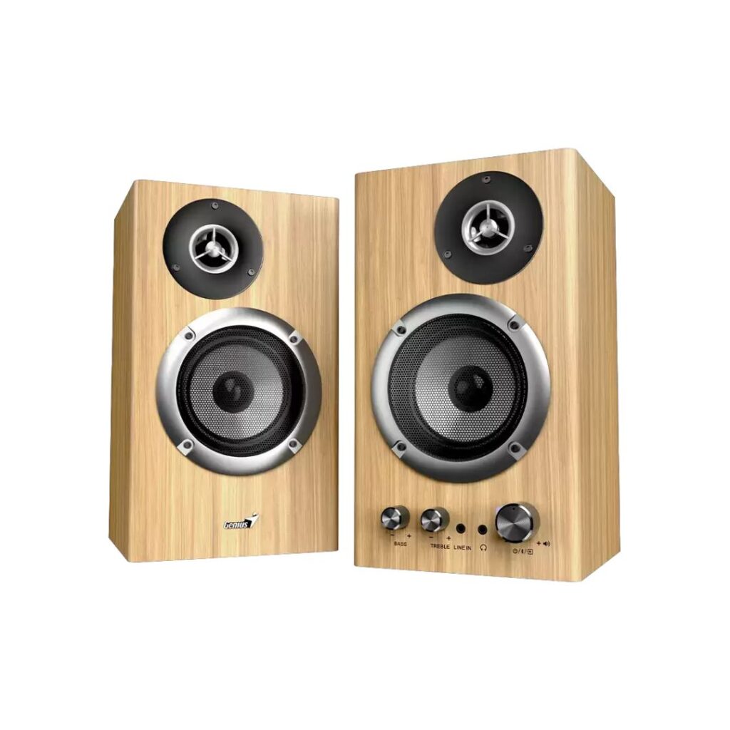 Genius SP-HF1812BT Bluetooth SpeakerPine Wood - Image 3