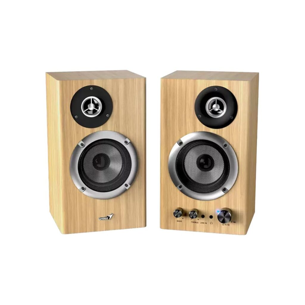 Genius SP-HF1812BT Bluetooth SpeakerPine Wood - Image 4
