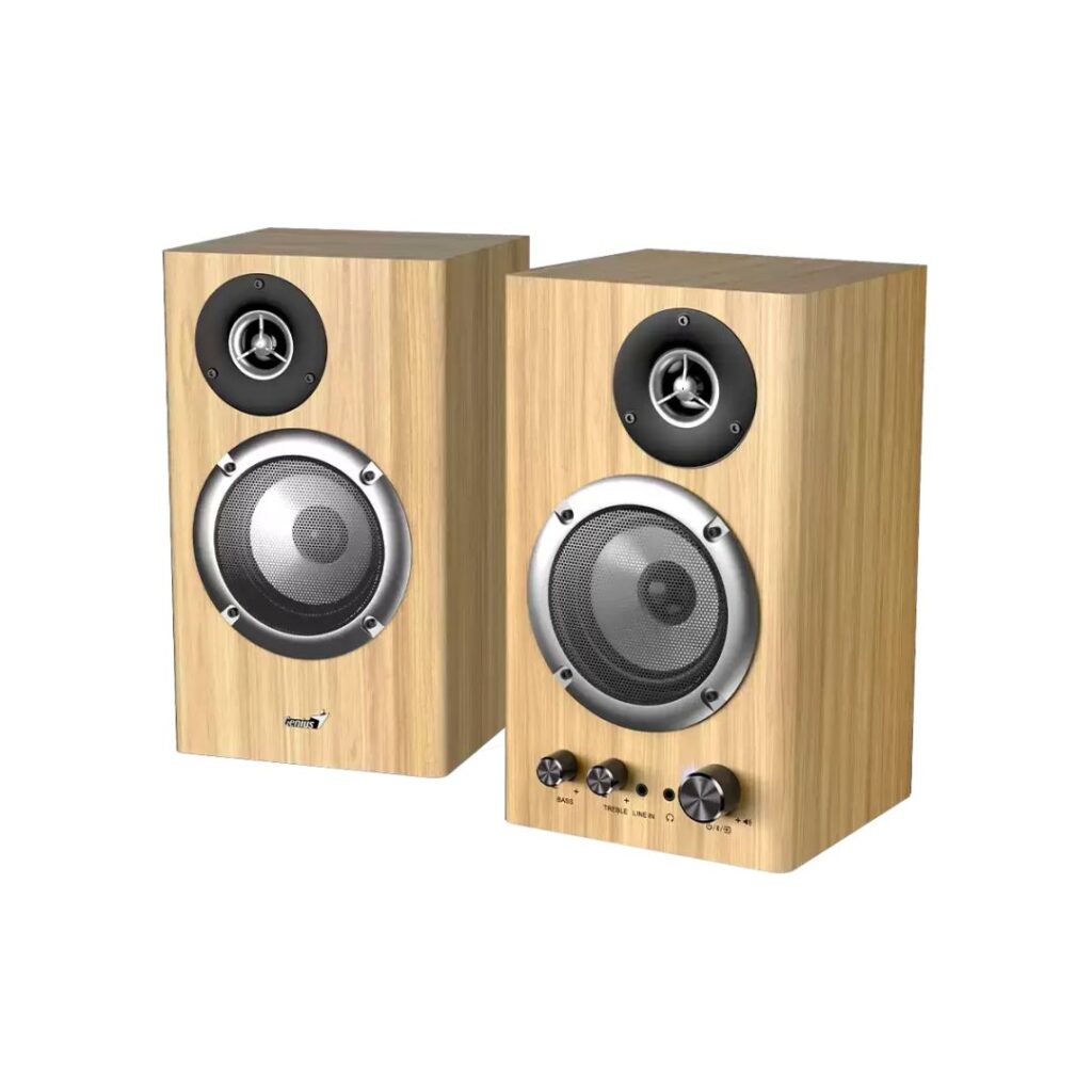 Genius SP-HF1812BT Bluetooth SpeakerPine Wood - Image 5