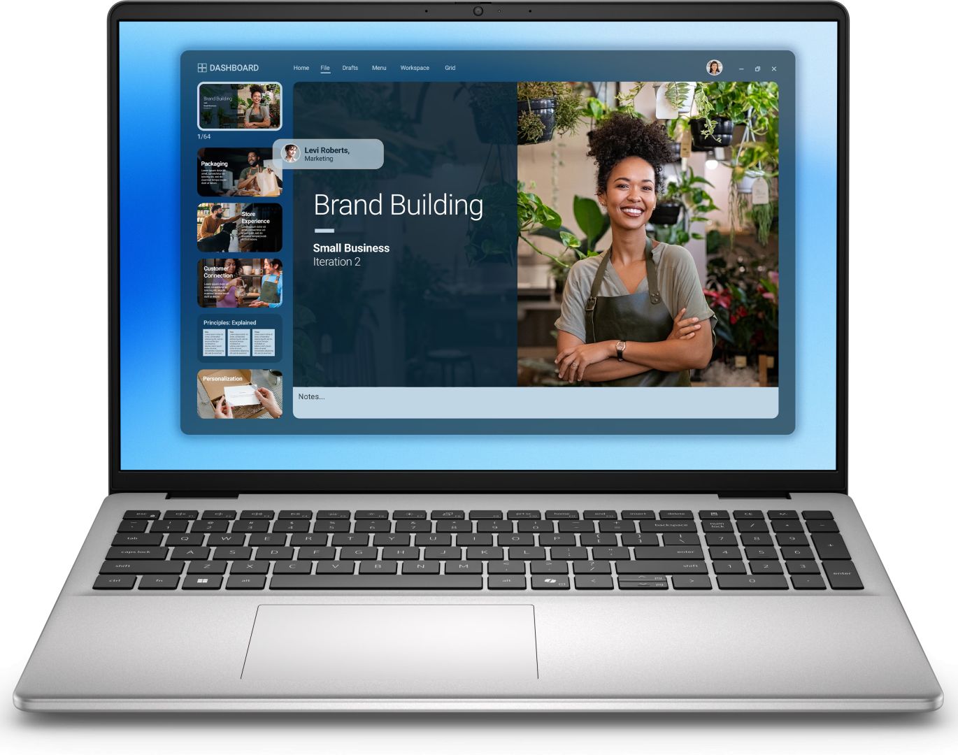 Dell 16 DC16251 Platinum Silver - Image 1