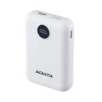 A-Data C100 Digital Display 10000mAh PowerBank White - Image 3