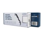 Gembird MA-DA1U-01 Adjustable desk display mounting arm with USB ports 17”-32” Black - Image 4