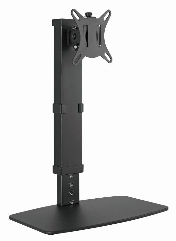 Gembird MS-D1ST-02 Height adjustable full-motion monitor desk stand 17"-32" Black