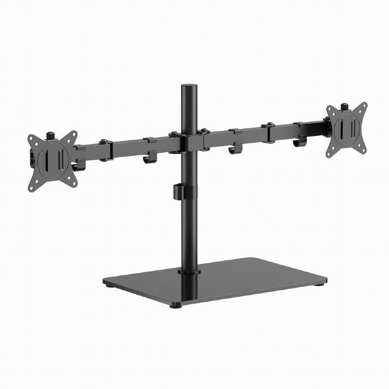 Gembird MS-D2ST-01 Dual monitor desk stand 17”-32” Black - Image 1