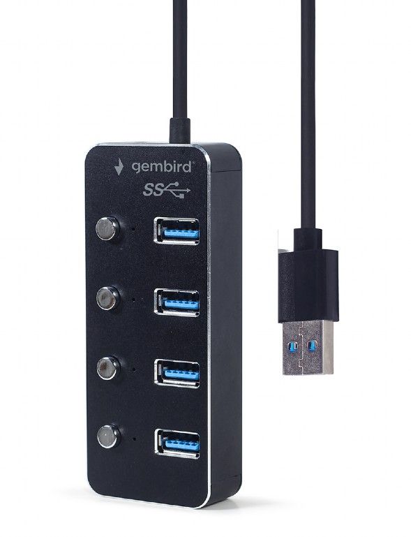 gembird-uhb-u3p4p-01-usb-3.1-gen-1-powered-4-port-hub-with-switches-black_1.jpg Gembird UHB-U3P4P-01 USB 3.1 (Gen 1) powered 4-port hub with switches Black - Image 1