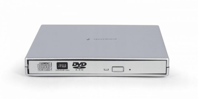Gembird DVD-USB-021-SV Slim DVD-Writer Silver - Image 2