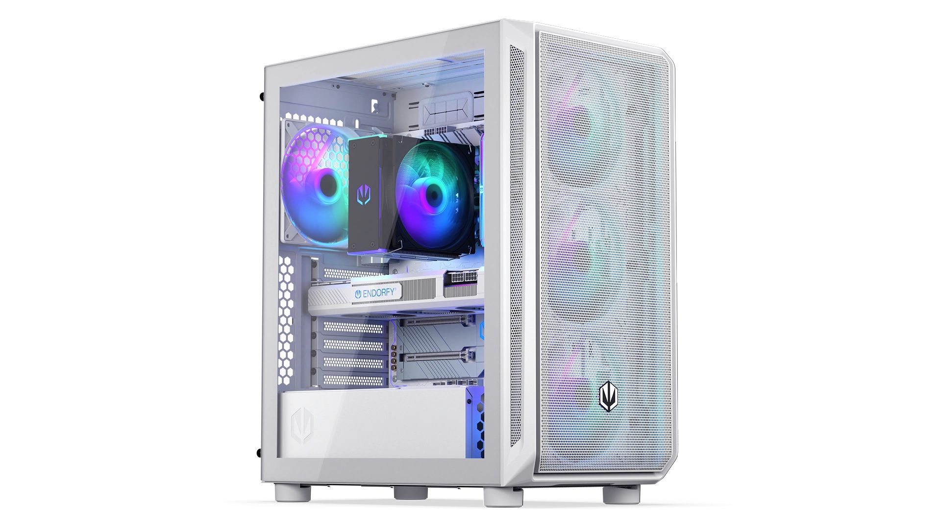 Endorfy Arx 500 ARGB Tempered Glass White