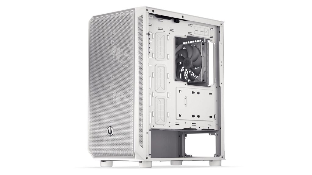 Endorfy Számítógépház - Arx 500 White ARGB (ATX/micro ATX/ITX, 1xUSB-C, 2xUSB3.0, 4x14cm LED ventilátor, ablakos, fehér) - Image 16