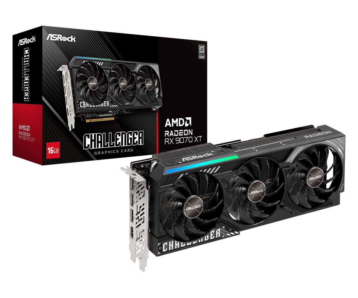 ASRock Radeon RX9070 XT Challenger 16GB - Image 1