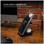 FIXED 3 in 1 Wireless töltő, fekete - Image 3