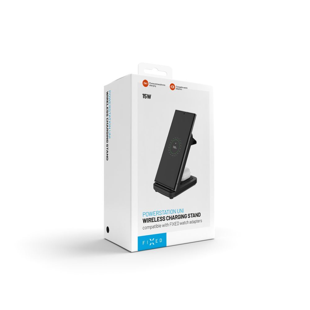FIXED 3 in 1 Wireless töltő, fekete - Image 8