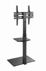 Gembird TVS-55T-02 TV floor stand 32"-55" Black - Image 2