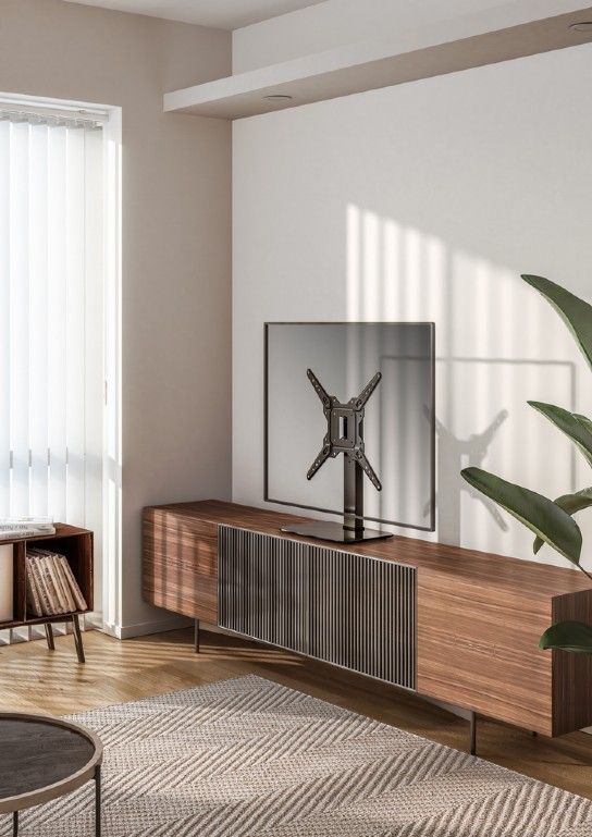 Gembird TVS-D55S-01 Tabletop TV stand (swivel) 23"-55" Black - Image 9