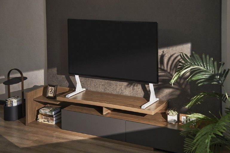 Gembird TVS-D90F-01 Tabletop TV stand 45"-90" Black - Image 8