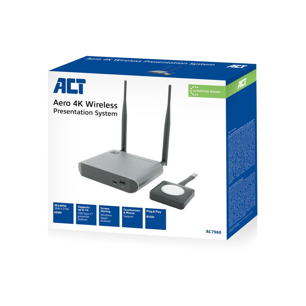 ACT Aero 4K Wireless Presentation System Grey - Image 8