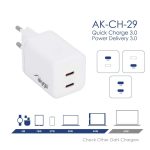 Akyga AK-CH-29 45W Wall Charger White - Image 5