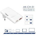 Akyga AK-CH-31 65W Wall Charger White - Image 8