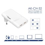 Akyga AK-CH-32 65W Wall Charger White - Image 9