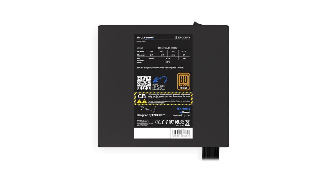 Endorfy 650W 80+ Bronze Vero L6 - Image 8