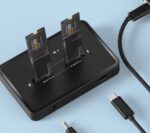 Gembird DD2-U3M2 Desktop dual drive USB Type-C M.2 NVME (and SATA) SSD docking station Black - Image 2