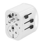 Gembird Grounded universal travel power adapter 15W White - Image 4