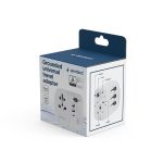 Gembird Grounded universal travel power adapter 15W White - Image 9