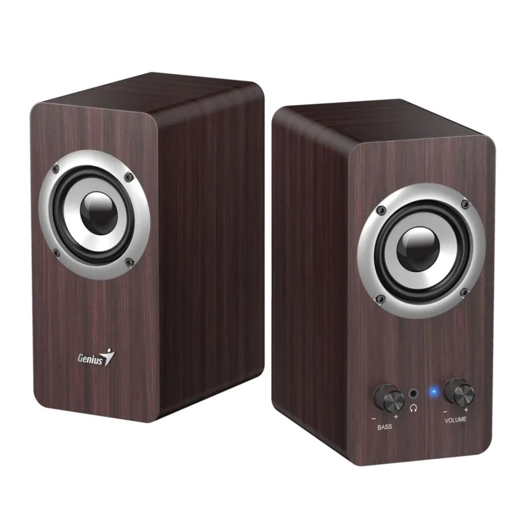 Genius SP-HF400 Speaker Dark Brown - Image 2