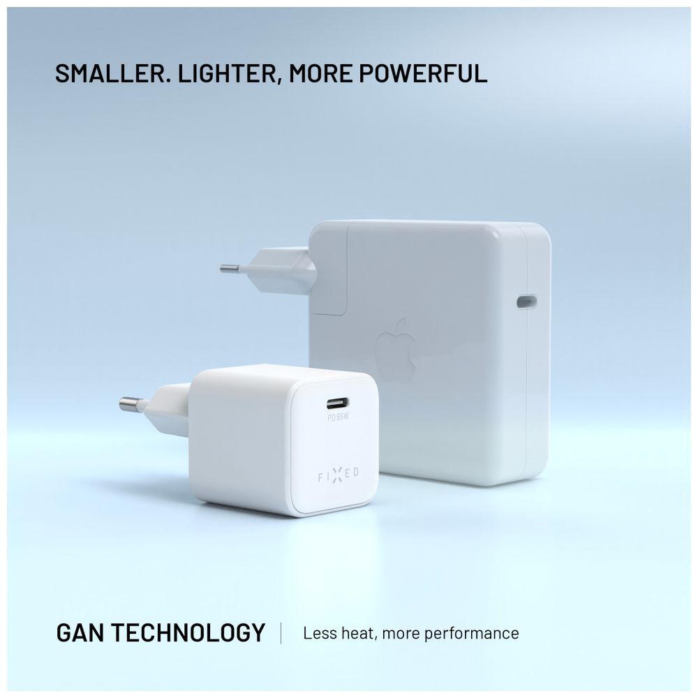 FIXED mini USB-C GaN töltő 65W fehér - Image 5