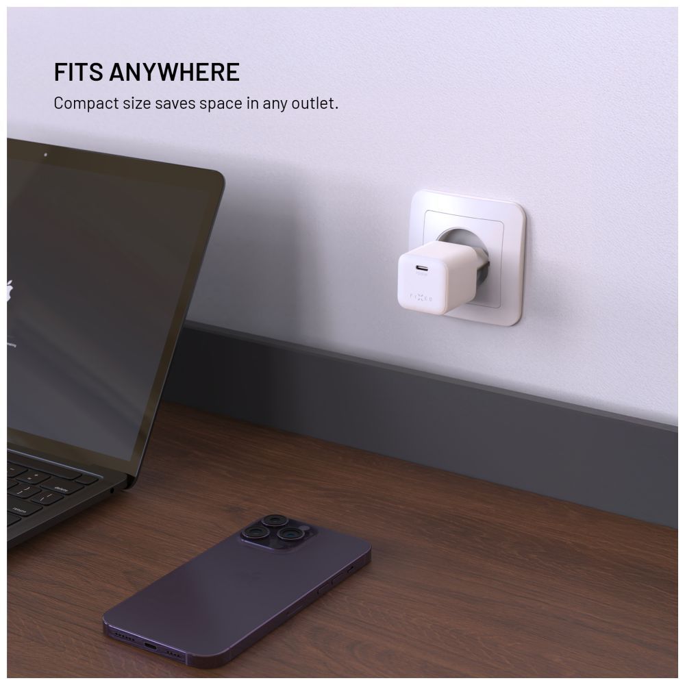 FIXED mini USB-C GaN töltő 65W fehér - Image 7