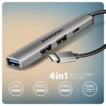 AXAGON HUE-STC ALU STRIP USB-C 4 port hub - Image 2