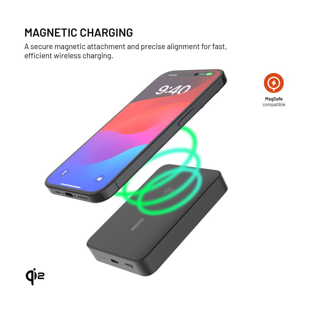 FIXED MagZen 10 Oi2 10000 mAh külső akkumlátor, fekete - Image 3