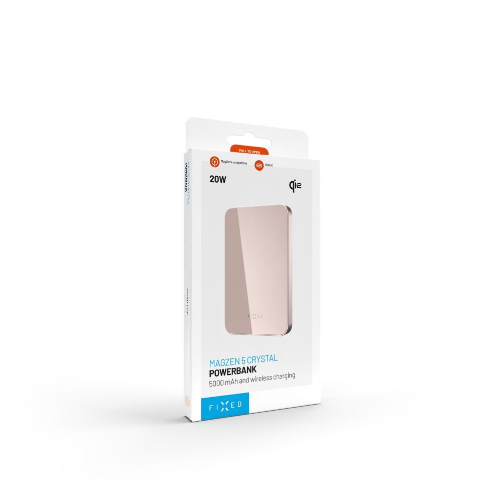 FIXED MagZen 5 Qi2 külső akkumlátor 5000 mAh, rózsaszín - Image 12