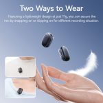 Ulanzi A30 vezeték nélküli Mini lavalier mikrofon 2 mikrofon és 1 vevő usb-c lighting Black - Image 4