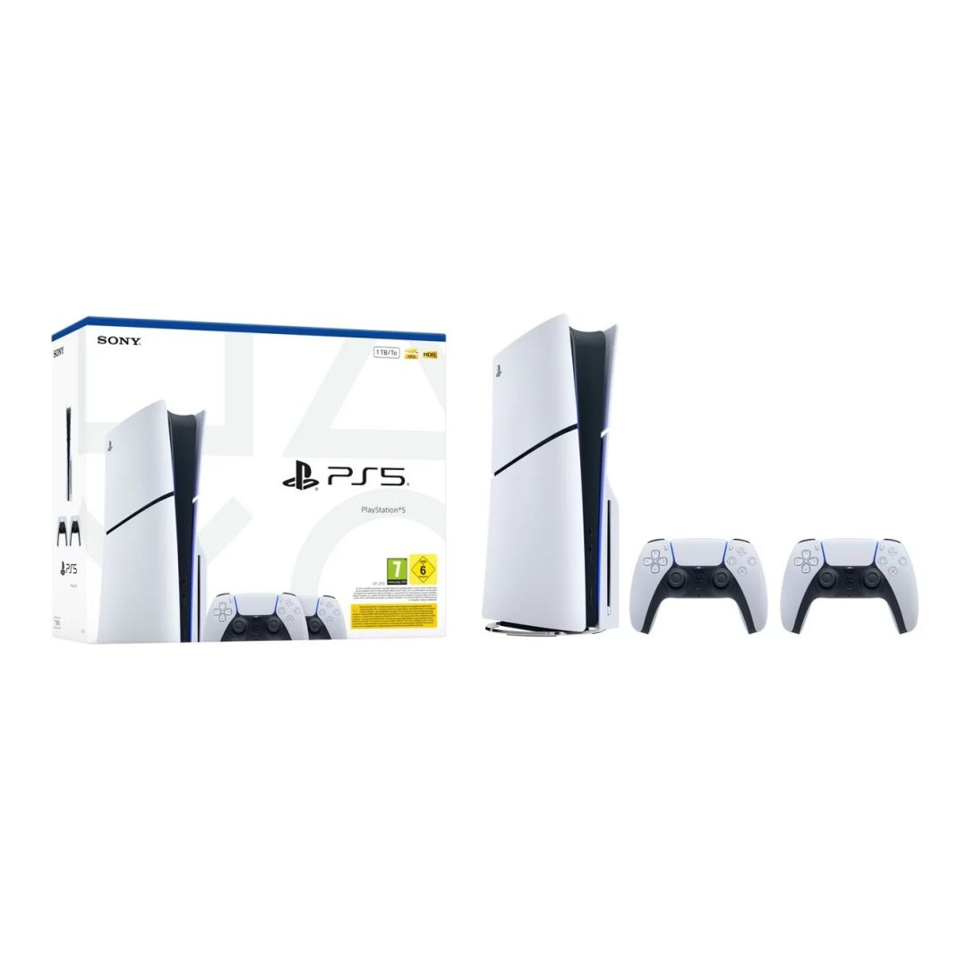 sony-playstation-5-1tb-bluray-white-2-controller_1.jpg Sony PlayStation 5 1TB BluRay White + 2 Controller - Image 1