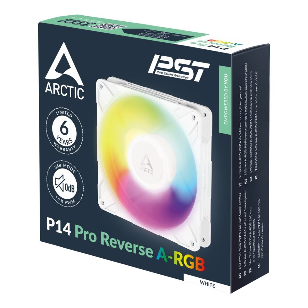 Arctic P14 Pro Reverse A-RGB White - Image 6