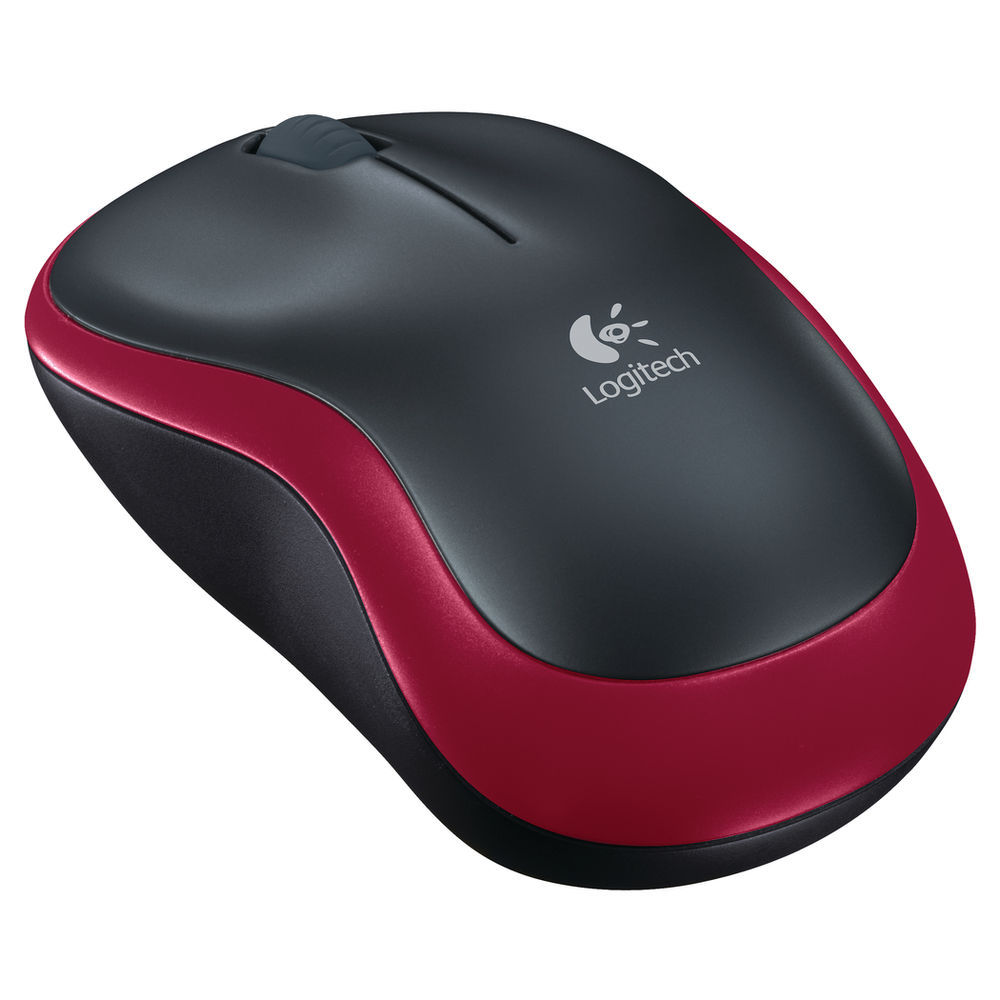 logitech-m185-wireless-mouse-red_1.jpg Logitech M185 Wireless Mouse Red - Image 1