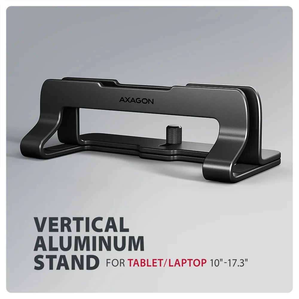 AXAGON STND-VB vertical stand for laptops and tablets Black - Image 2