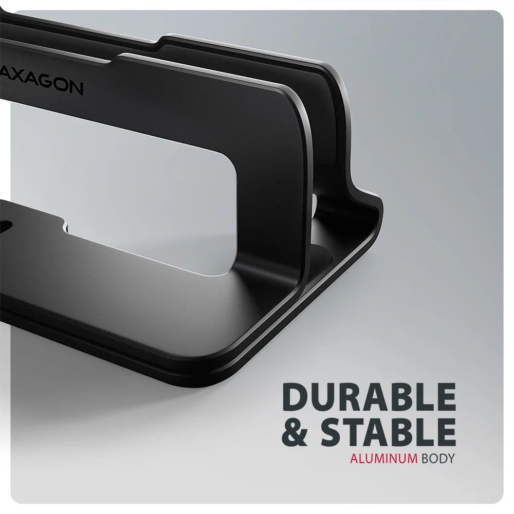 AXAGON STND-VB vertical stand for laptops and tablets Black - Image 6