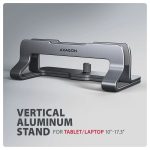 AXAGON STND-VG vertical stand for laptops and tablets Grey - Image 2