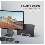 AXAGON STND-VG vertical stand for laptops and tablets Grey - Image 5